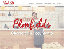 Tablet Screenshot of blomfields.com